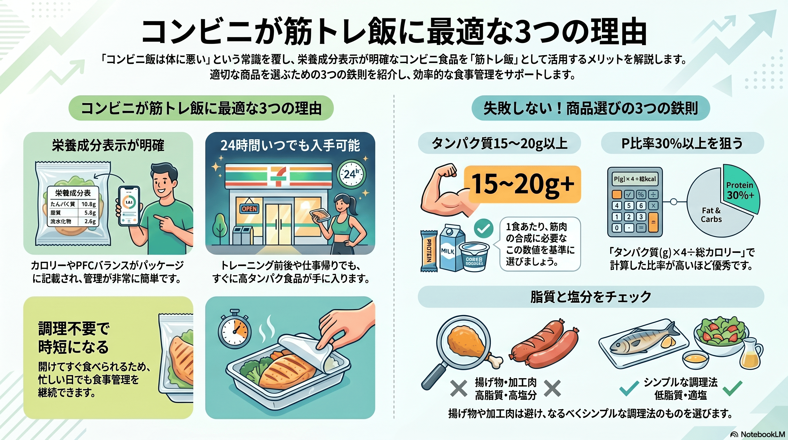 コンビニ3社別・厳選高タンパク商品ガイド