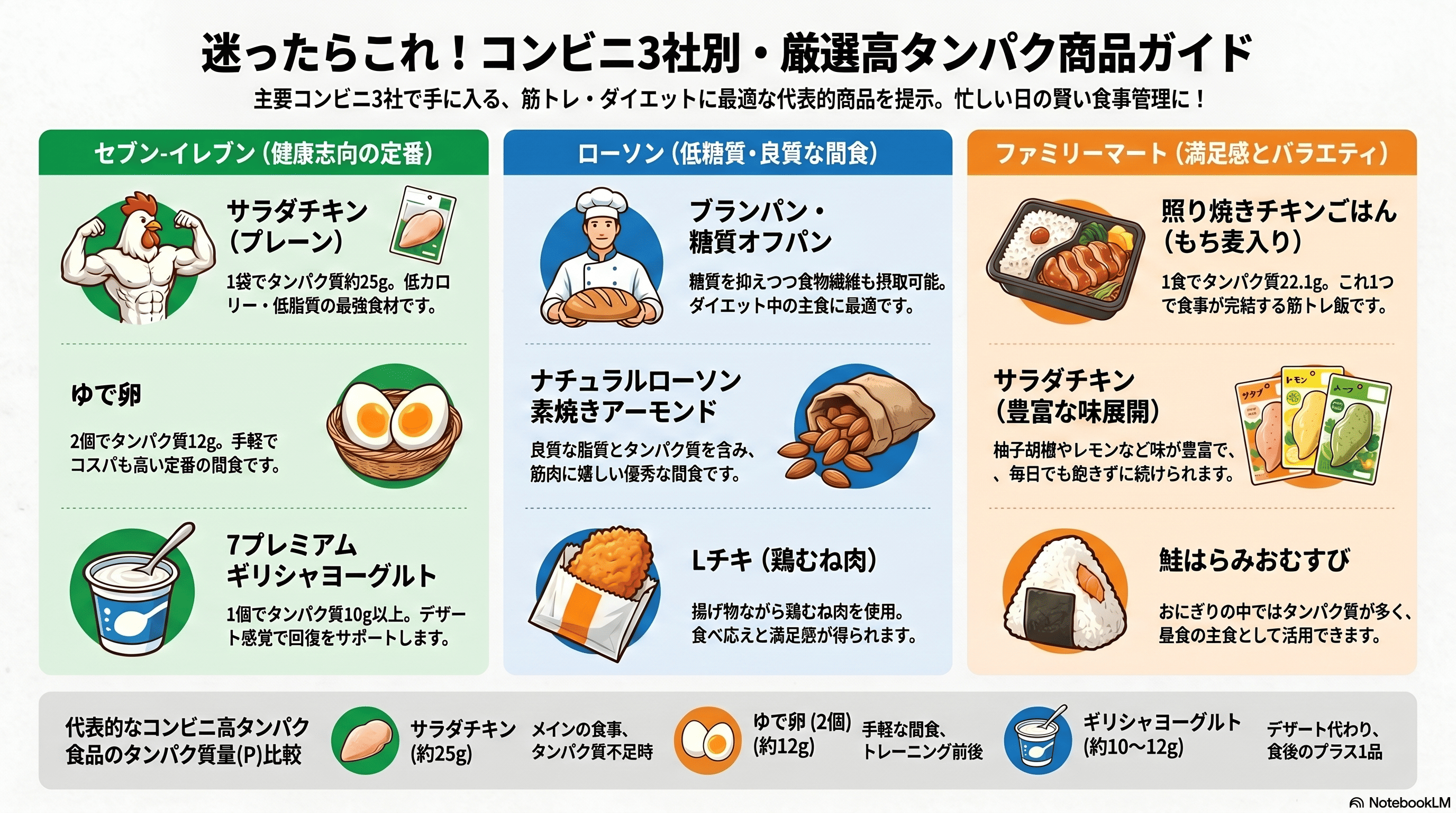 コンビニが筋トレ飯に最適な3つの理由