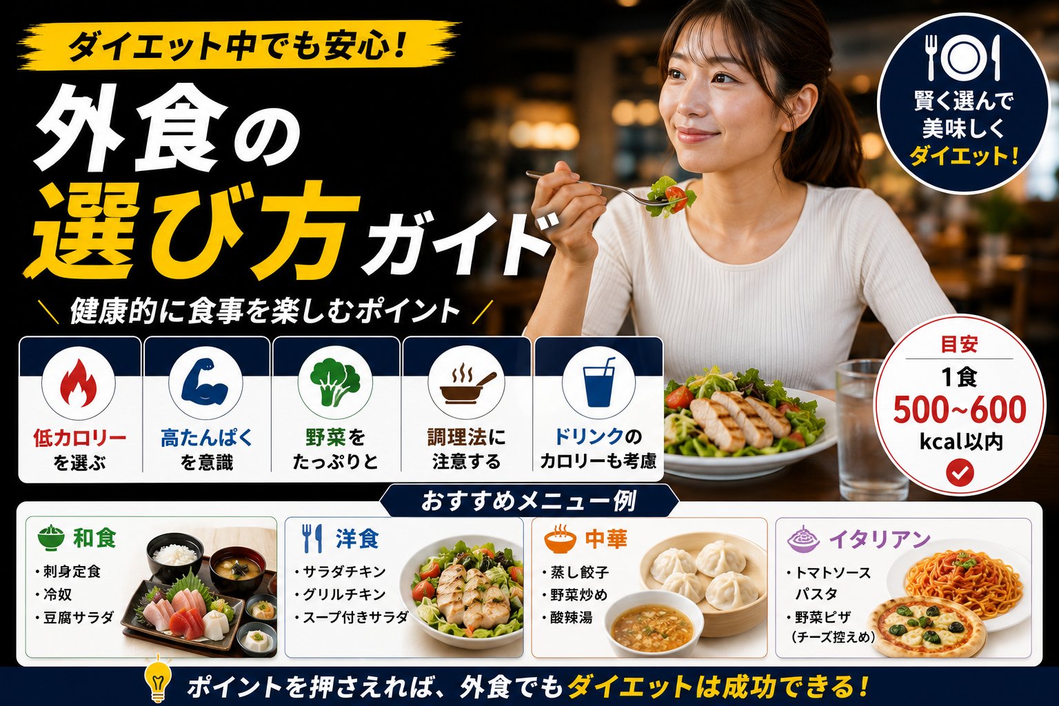 ダイエット中でも安心!外食の選び方ガイド