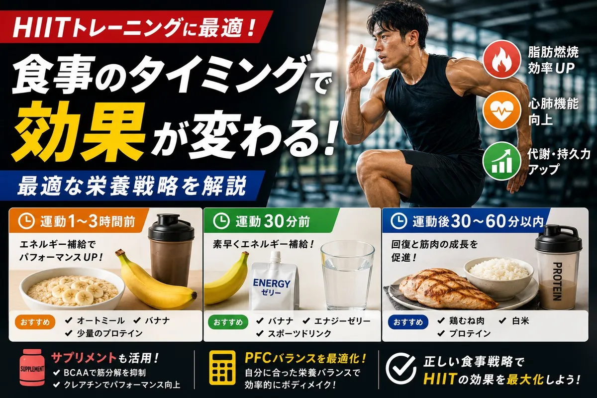 HIITトレーニングに最適な食事のタイミングと効果的な栄養戦略